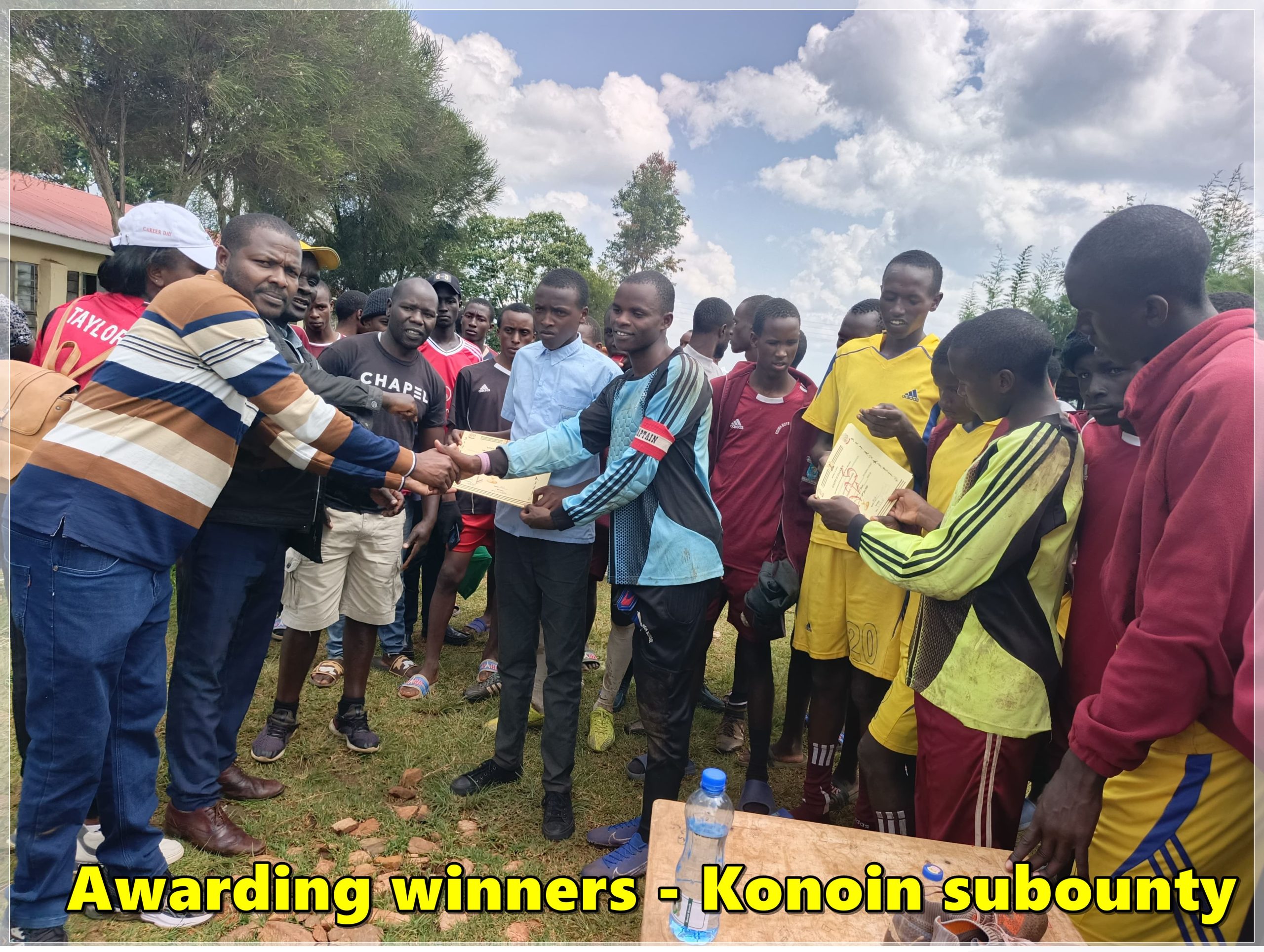 Awarding at konoin subcounty ball games