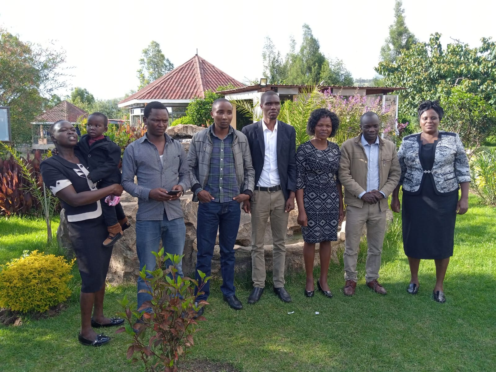 With AGC bosto colleagues