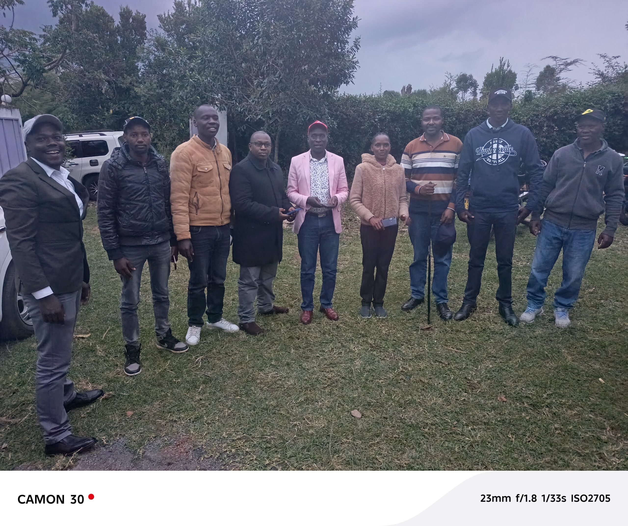 With other aspirants at a welfare function